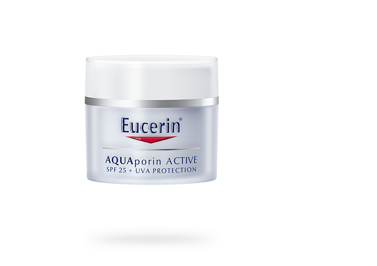تركيبة كريم Eucerin AQUAporin ACTIVE with SFF 25  مع عامل حماية SPF 25